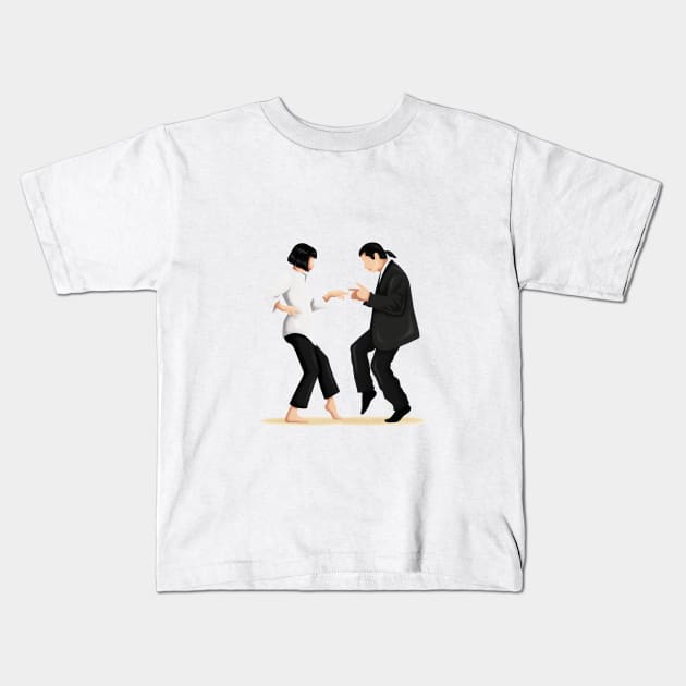 Pulp Fiction Kids T-Shirt by Nour Tohme